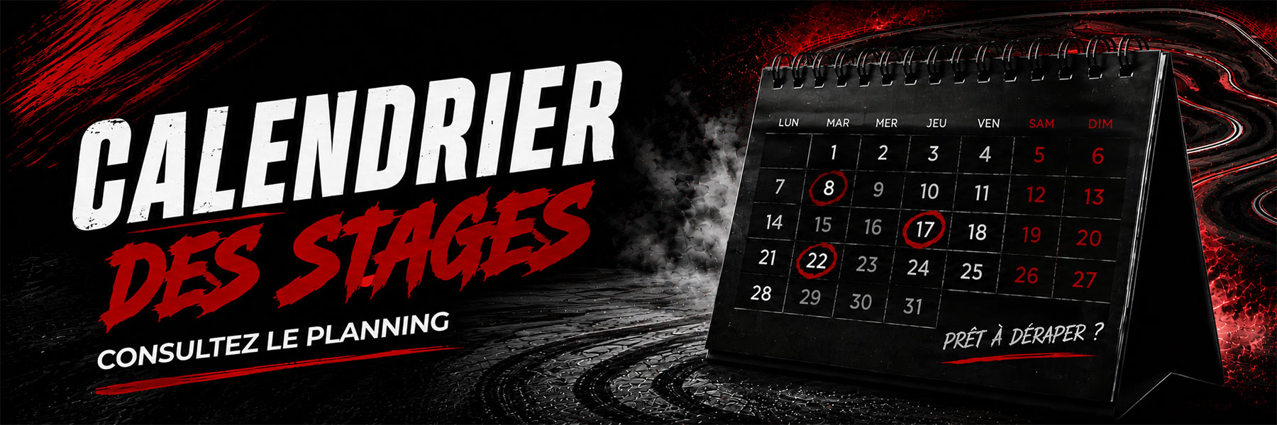 Calendrier des stages Drift